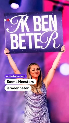 NOS Stories on Instagram: "Emma Heesters zegt dat ze weer beter is. #EmmaHeesters #kanker #NOSStories"