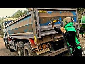 Dump Truck Body Sandblasting