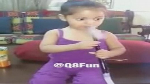 Disturbing video shows child smoking shisha