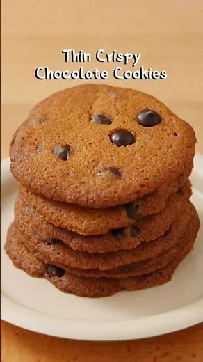 Crispy Chocolate Cookies | Thin, Crunchy & Ultra Delicious
