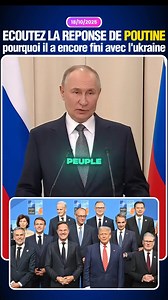 Poutine repond pourquoi malgré sa puissance millitaire il a pas €crasé l'ukraine. #poutine #france #geopolitique | KsH Info