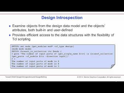 Introduction to Design Editing in Tessent Shell