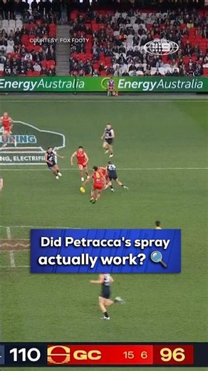 The play that suggests Petracca's spray... might've worked? 👀 #AFL #Footy