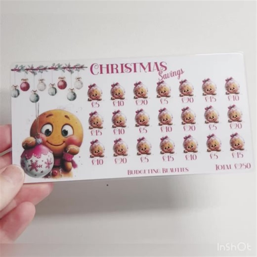 New Christmas saver now on my Etsy x #fyp #savingmoney #savingschallenge #smallbusiness #budgeting