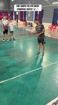 The Secret to Powerful Badminton Shots: Arm + Leg Sync! 💥 #badminton #badmintontutorials #shorts