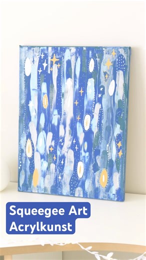 DIY Squeegee Art Anleitung | Abstrakte Acrylmalerei mit Marabu Acryl Color & YONO Marker #diy #art