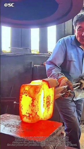 Massive Power Hammer Smashes Red-Hot Steel | Insanely Satisfying Forging 🔥⚒️