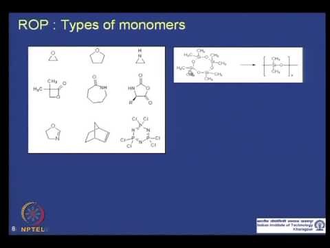 Mod-01 Lec-22 Chain Copolymerization (Contd.) and Ring Opening Polymerization