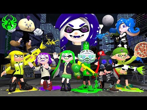 Squid of The Night (Part 2) : Different Characters but with Splatoon 3 Vampires