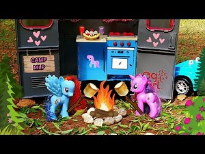 My Little Ponies go on a Camping Trip! | My Little Pony Toys | Fun Videos For Kids!
