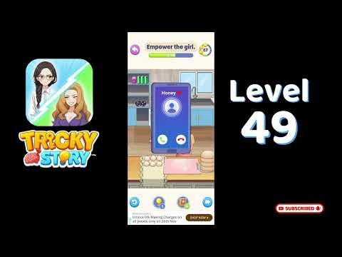 Tricky Story Normal Level 49 – Empower the girl.