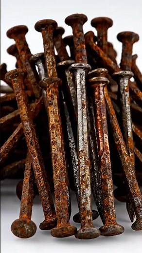 Rusty Nails Restoration – Satisfying Clean Up! #rustremoval #nailscleaning #satisfying #asmr