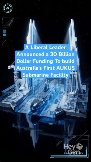 Australia Government announced a $30 billion AUKUS submarine Facilty Project #Politics #News #FYP