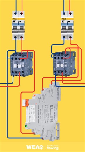 WEAG ELECTRIC on Instagram: "Smart Manager: Interface Relay for Dual Contactors. #InterfaceRelay #DinMountRelay #CompactSlimRelayModule"