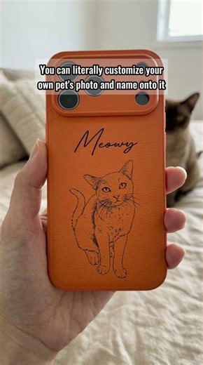 Custom Pet Portrait | Personalized Leather Phone Case