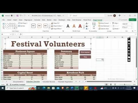 New Perspectives Excel 2019 | Module 12: SAM Project 1b Piedmont Riverfront Festival