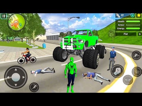 Spider Rope Hero Ninja Gangster Crime Vegas City #1 - Android Gameplay