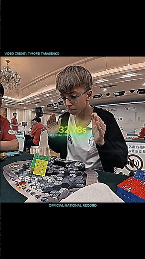 Timofei Tarasenko 5x5 Rubik's Cube [32.78s] Solve (NR) Open 2026 #rubikscube #viral #shorts