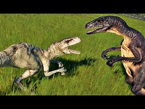 Atrociraptor Vs Velociraptor #jurassicpark dinosaurs #asmr fighting