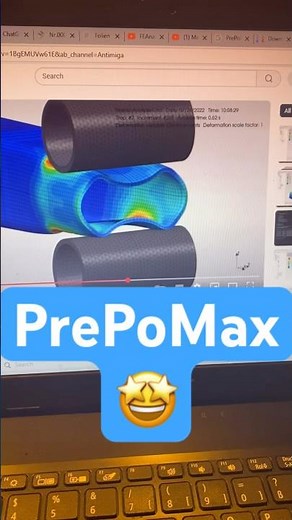 PrePoMax برنامج سيموليشن Open Source #engineering #mechanicalengineering #simulasimulator n ator