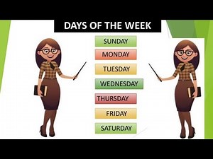 SEVEN DAYS OF WEEK # DAYS OF THE WEEK WITH SPELLING # Sunday - Monday song, phonics for kids.