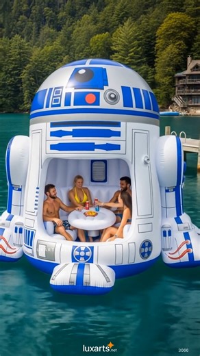 inflatable star wars floats 😱 Colorful floating party 🥰 | LuxArts