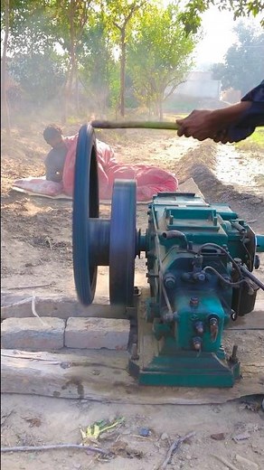 How to diesel engine start with tire new experiment