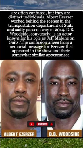 Clearing the Confusion Albert Ezerzer vs. D. B. Woodside from Suits #shorts #Suits