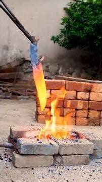 Forging a Sunshine BOWIE KNIFE out of Steel cable