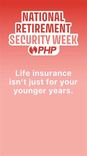 Life insurance isn't just for your younger years. 💡 Many policies can offer: ✅ Living benefits ✅ Tax-advantaged cash growth ✅ Protection of retirement savings from unexpected events Life insurance policies can benefit everyone - no matter their age. Be sure to follow along all week as we dive into National Retirement Security Week! . . . . . #PHPAgency #NationalRetirementSecurityWeek #Retirement #Planning #LifeInsurance #Annuities | PHP Agency