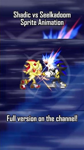 SHADOW vs SEELKADOOM (Sprite Animation) #animação #spriteanimation