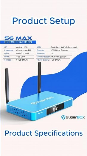 Setup Superbox s6 max#fyp #tv #streaming #superbox #setup