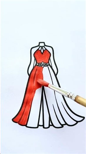 Princess dress ❤️✨😍 #art #drawing #coloring #girls #dress #fashion #princess #colors