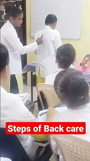 Steps of Back care,Back care Procedure