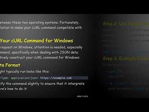 How to Use cURL Command on Windows for RESTful Services