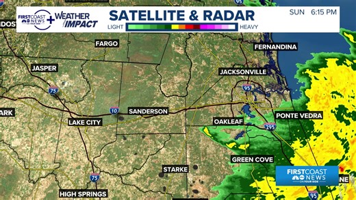 LIVE RADAR: Keep an eye on the forecast as a line of strong to severe storms begin moving through our area. | First Coast News