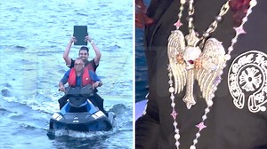 Trippie Redd Gets $150K Birthday Chains Delivered by Jet Ski to Yacht