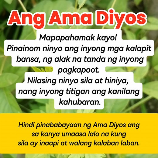 Habakkuk 2:15-16 GNT [15] You are doomed! In your fury you humiliated and disgraced your neighbors; you made them stagger as though they were drunk. [16] You in turn will be covered with shame instead of honor. You yourself will drink and stagger. The Lord will make you drink your own cup of punishment, and your honor will be turned to disgrace. Amen #MabutingBalita #gospel #GospelOfTheDay #highlight #everyone #followers | Father's God message.