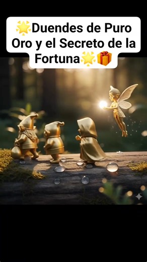 🎁🎁🧙​¡La fantasía cobra vida! En lo profundo del bosque, cinco Duendes de Puro Oro han despertado, guiados por la luz etérea de un Hada Guardiana. ​Este no es un encuentro casual. Ellos son los Guardianes Dorados, y su aparición es la señal de que la Diosa Fortuna ha llegado a tu camino. Observa cómo la magia del oro y la miel se manifiesta en cada paso. ​Si el Código Sagrado 777 resuena en ti, mira este video hasta el final y recibe el decreto de los Duendes. ​✨ ¡Tu suerte está por cambiar! ✨
