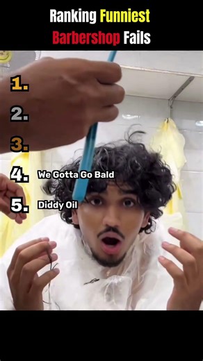 I Ranked the Funniest Barbershop Fails 😂 #ranking #barberfails