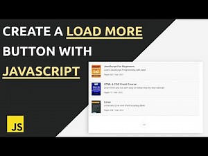 Creating a load more button with fade-in effect using javascript | JavaScript & JSON tutorial.