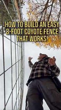 How to Build an Easy 8-Foot Coyote Fence That Works! #CapellaRanch #HomesteadDIY #CoyoteFence