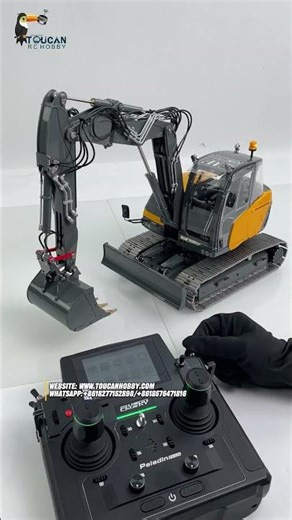 Check out the 1/14 MC15 4-Arms Hydraulic Excavator in action! #rc #model #excavator #machine
