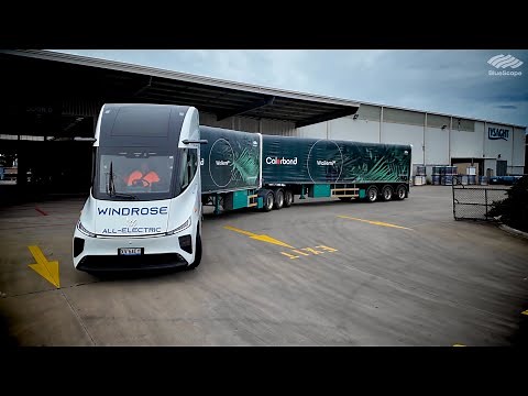 Windrose All-electric Prime Mover Trial with BlueScope and Toll (Part 2)