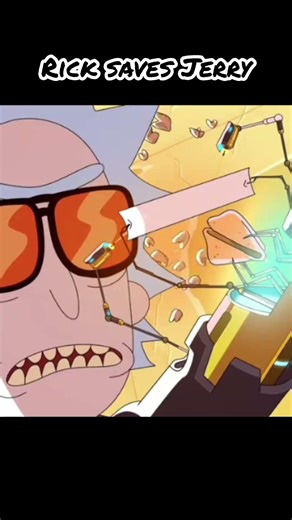 Rick saves Jerry #funny #anime #shorts