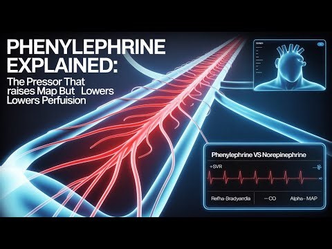 Phenylephrine EXPLAINED: The Pressor That Raises MAP but Lowers Perfusion