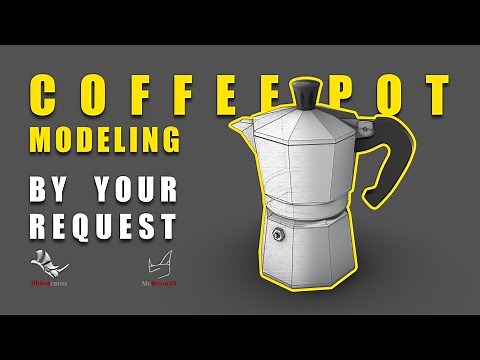Coffee Pot 3D Modeling in Rhino | Step by Step Rhino 3D Tutorial