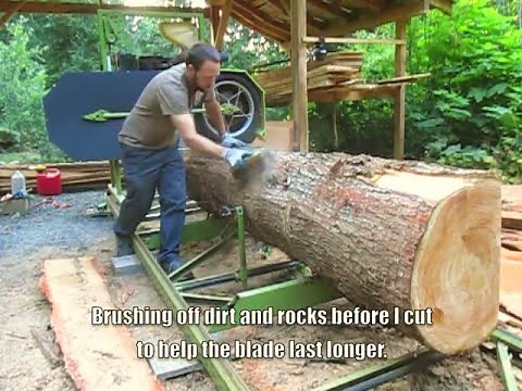 Homemade bandsaw mill