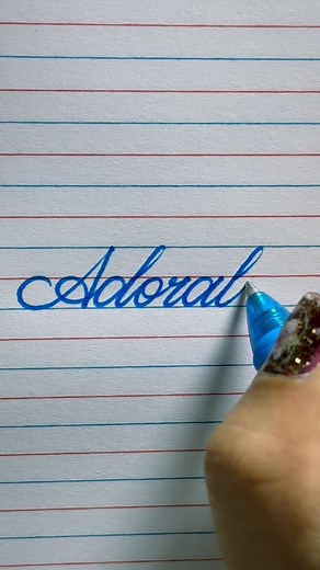 26K views · 1.5K reactions | How To Write ‘Adorable’ In Cursive樂. . ....