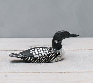 Small Loon - 7"l- Hand Carved Wooden Bird - Etsy